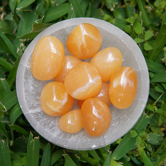 Orange Calcite Tumble Crystal