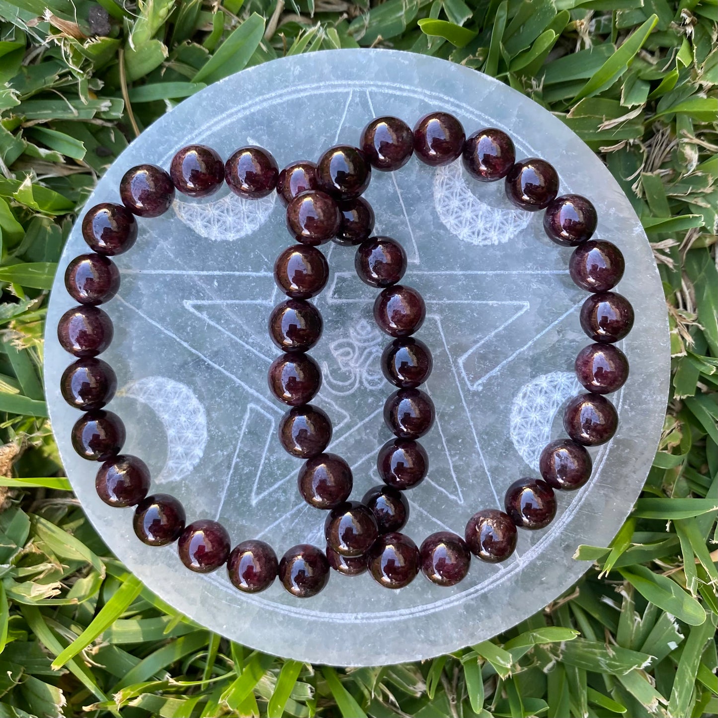 Garnet Gemstone Bracelet (A Grade)