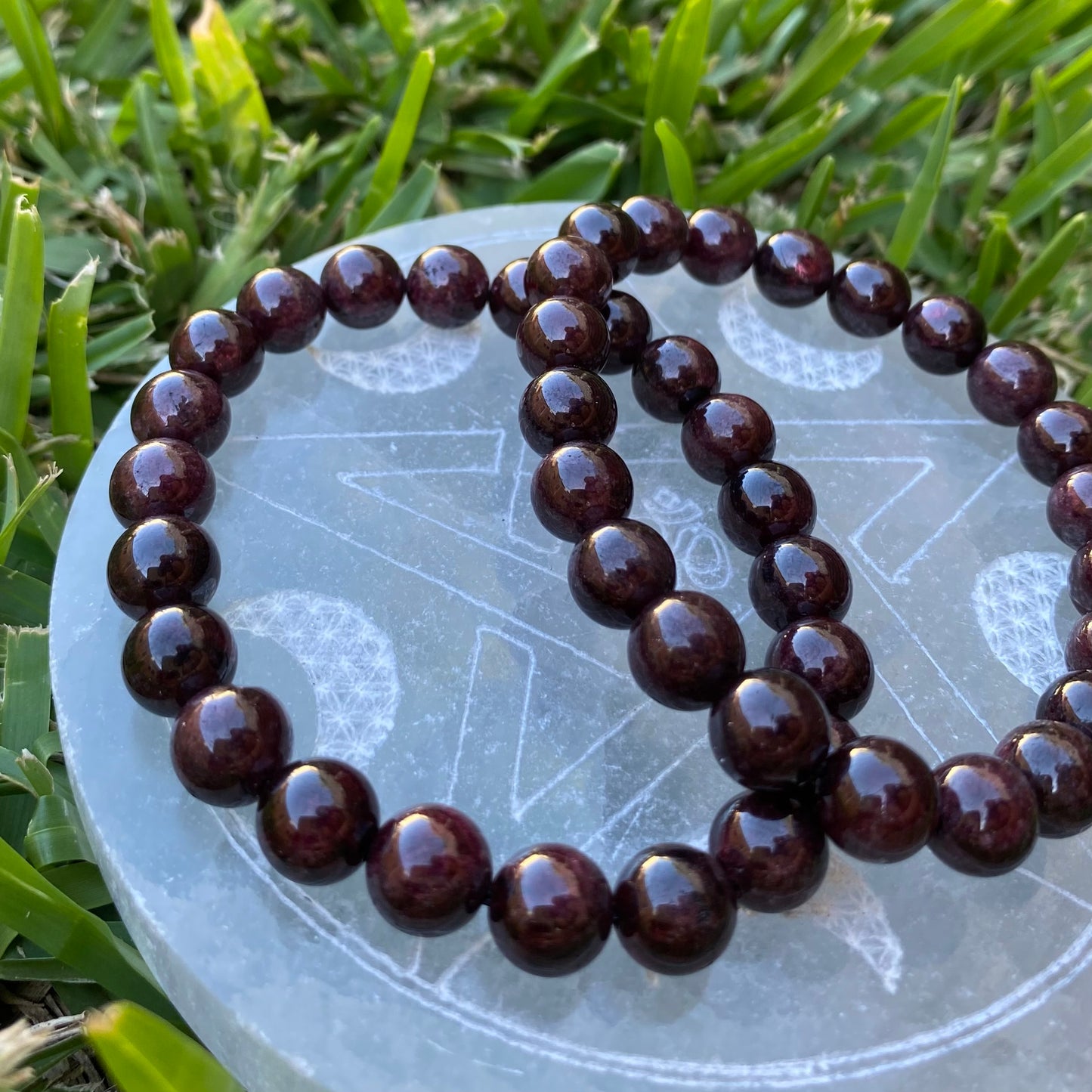 Garnet Gemstone Bracelet (A Grade)