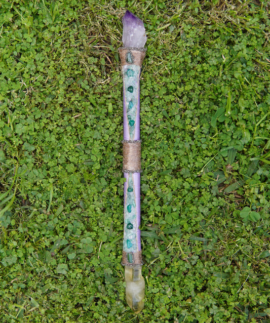 Handmade Healing Crystal Wand - Large