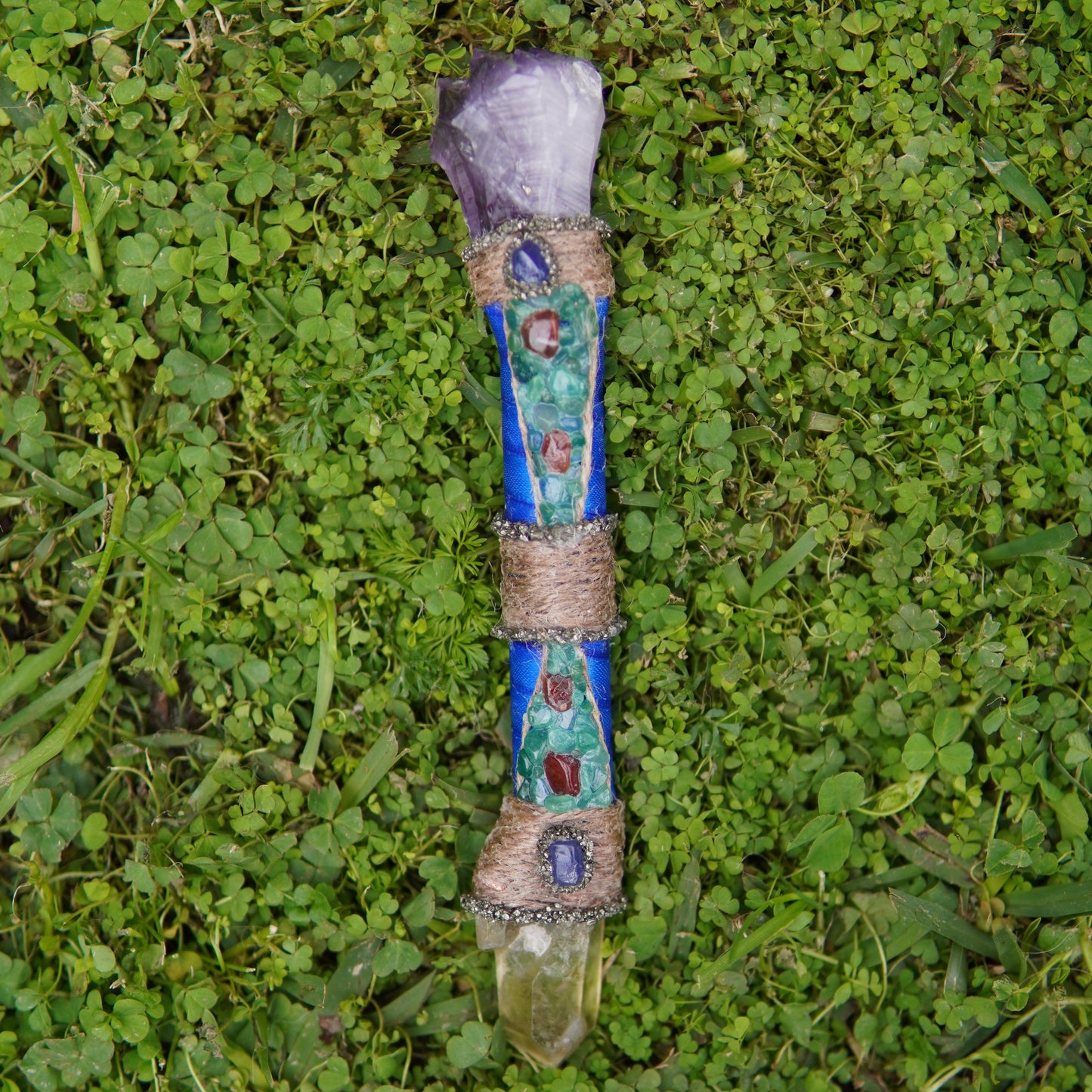 Handmade Healing Crystal Wand - Small (Thick)