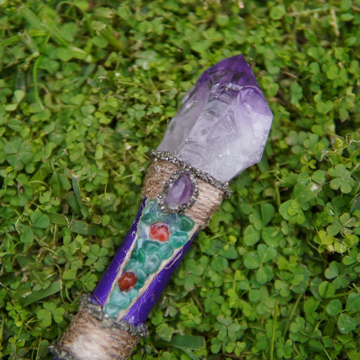 Handmade Healing Crystal Wand - Small (Thick)