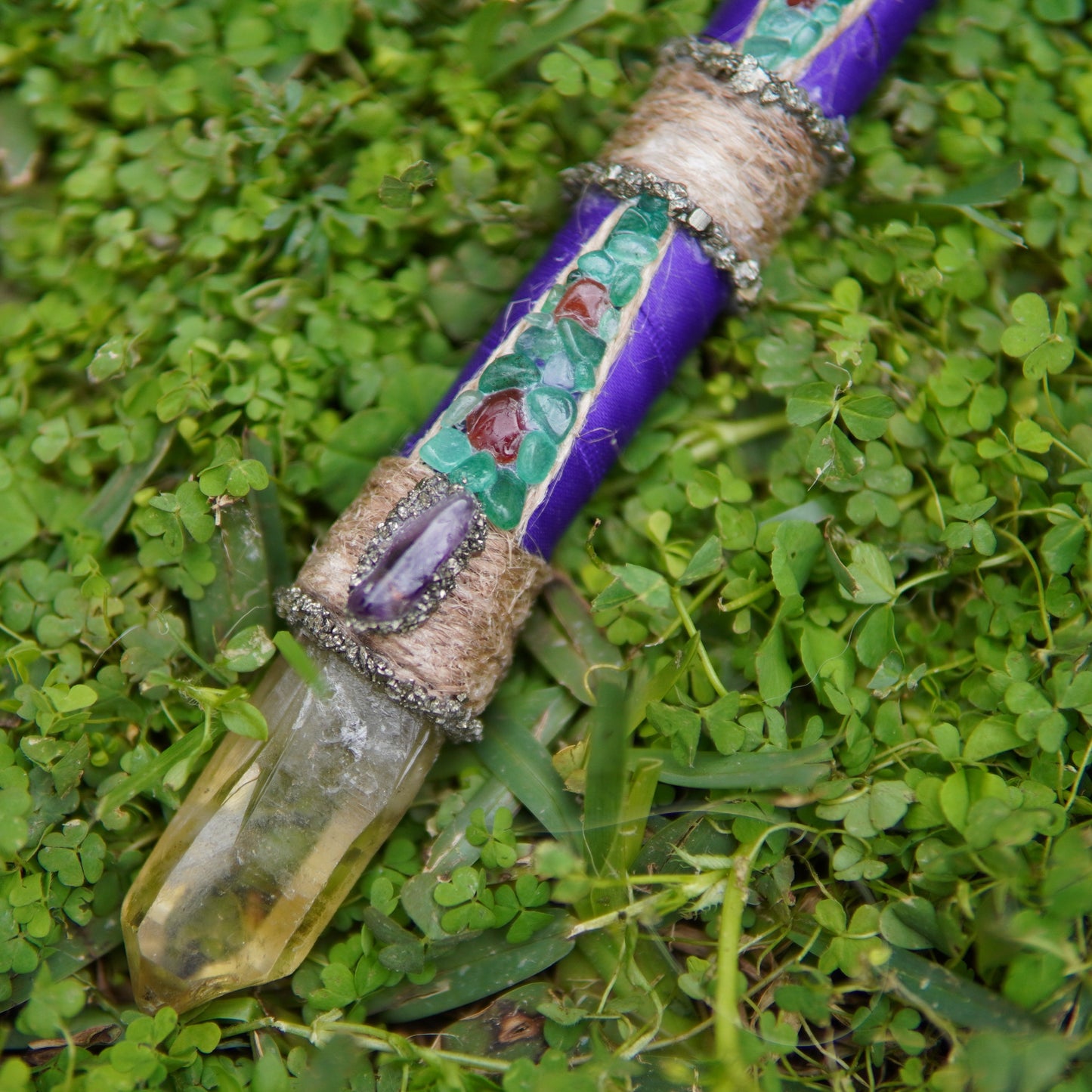 Handmade Healing Crystal Wand - Small (Thick)