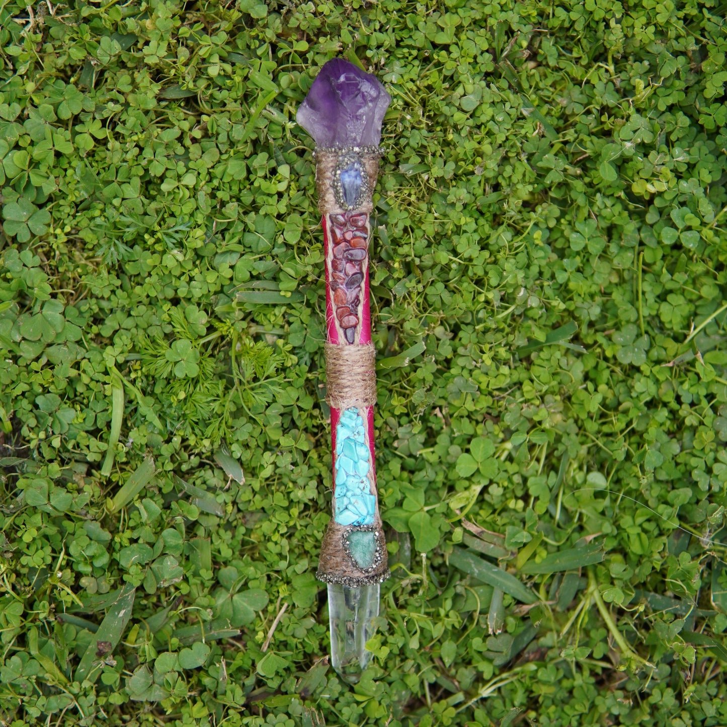 Handmade Healing Crystal Wand - Small (Slim)