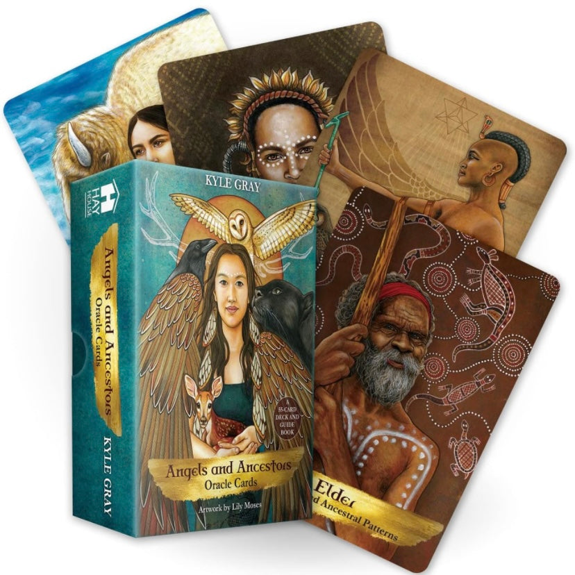 Angels and Ancestors Oracle Cards: A 55-Card Deck and Guidebook