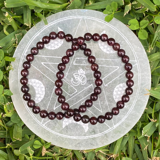 Garnet Gemstone Bracelet (A Grade)