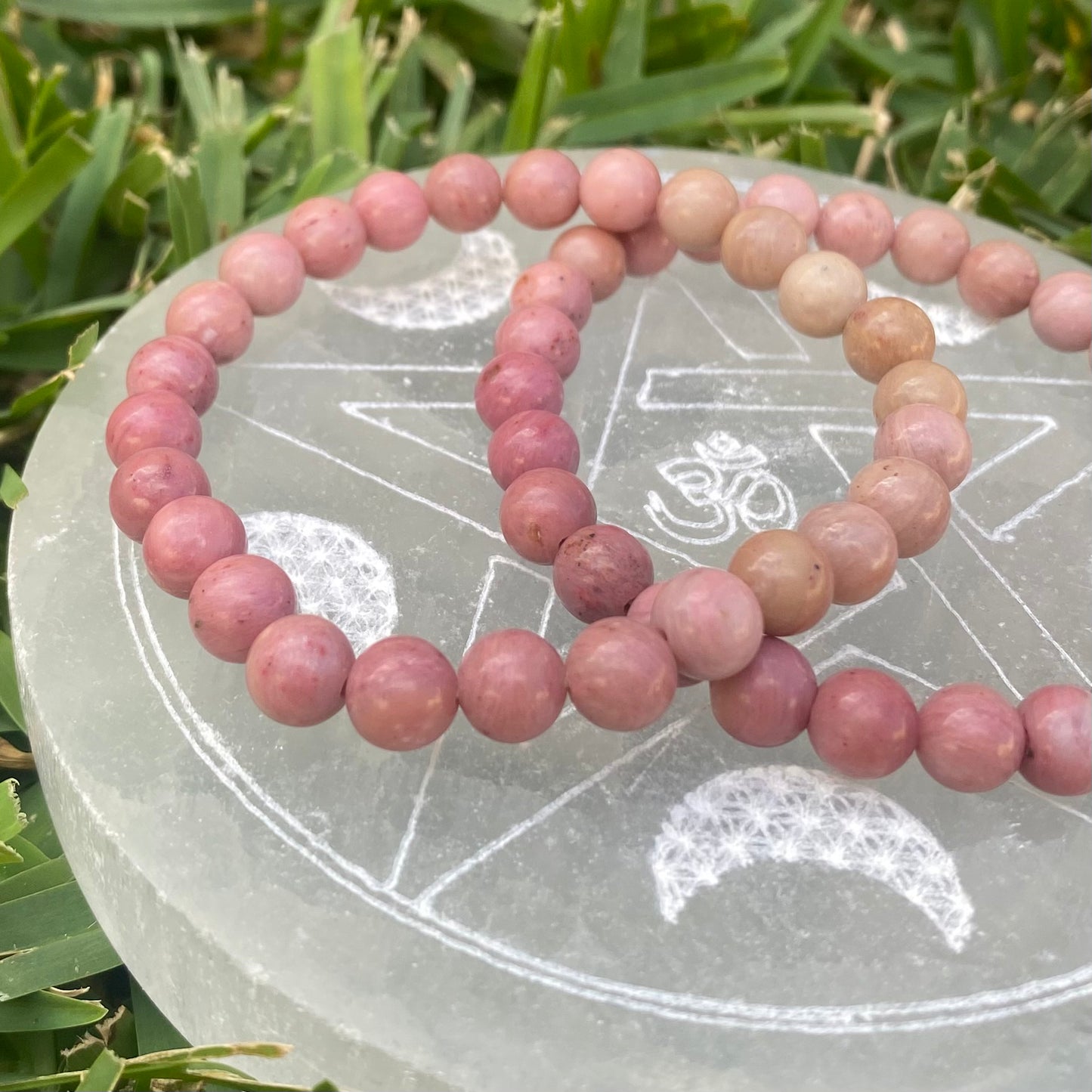 Rhodonite (A Grade) Gemstone Bracelet