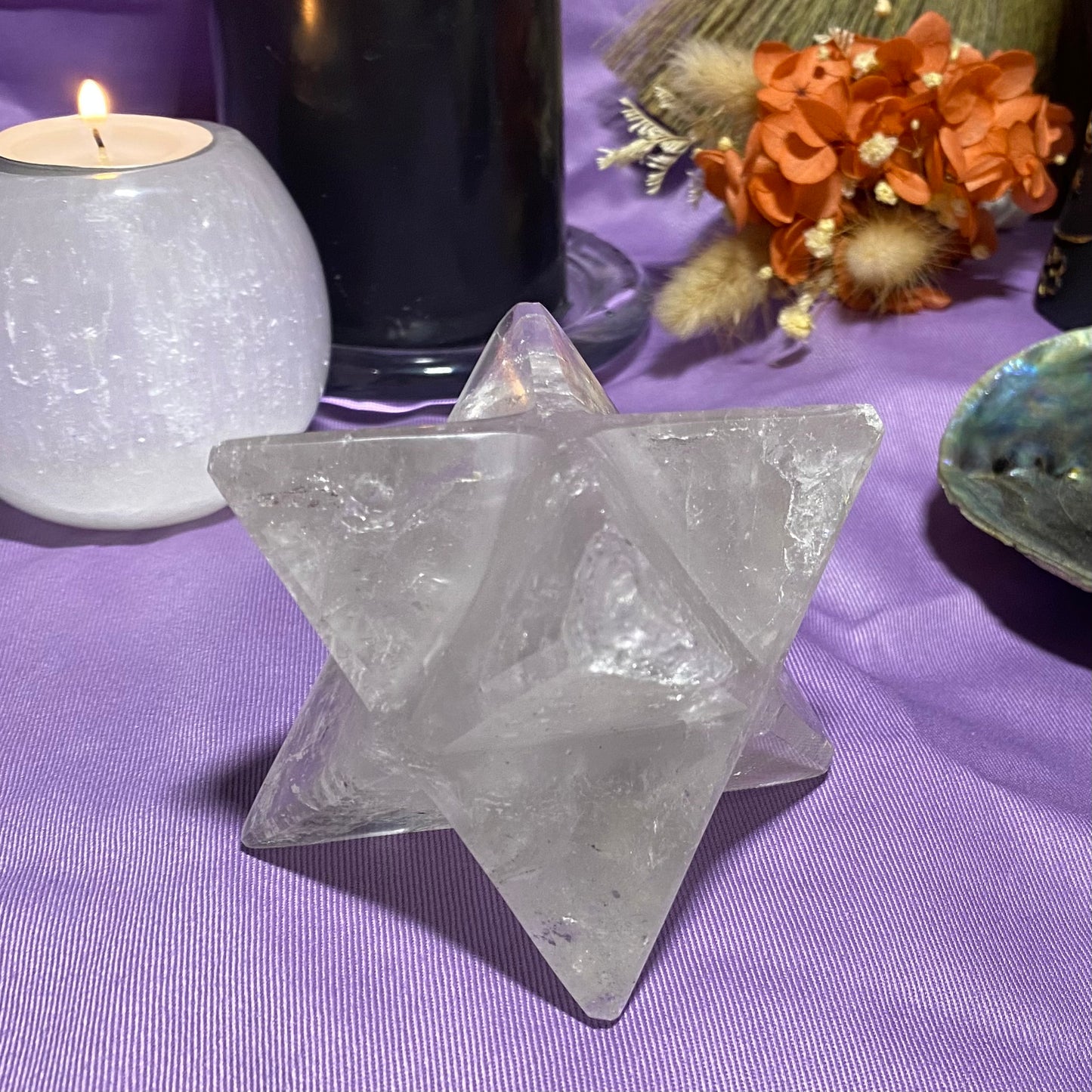 Clear Quartz Merkaba