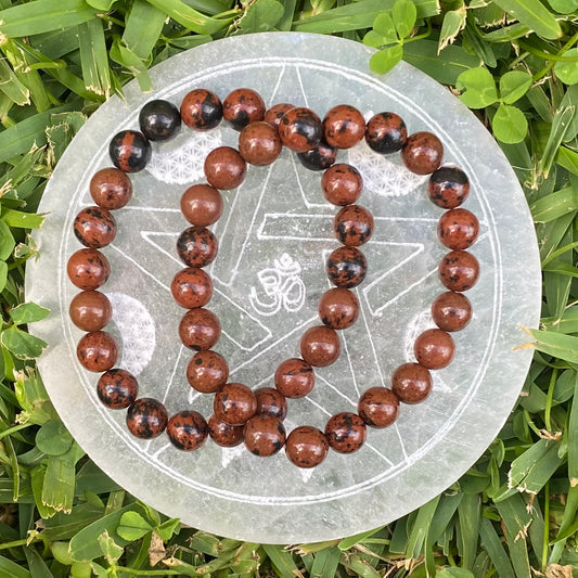 Mahogany Obsidian Gemstone Bracelet