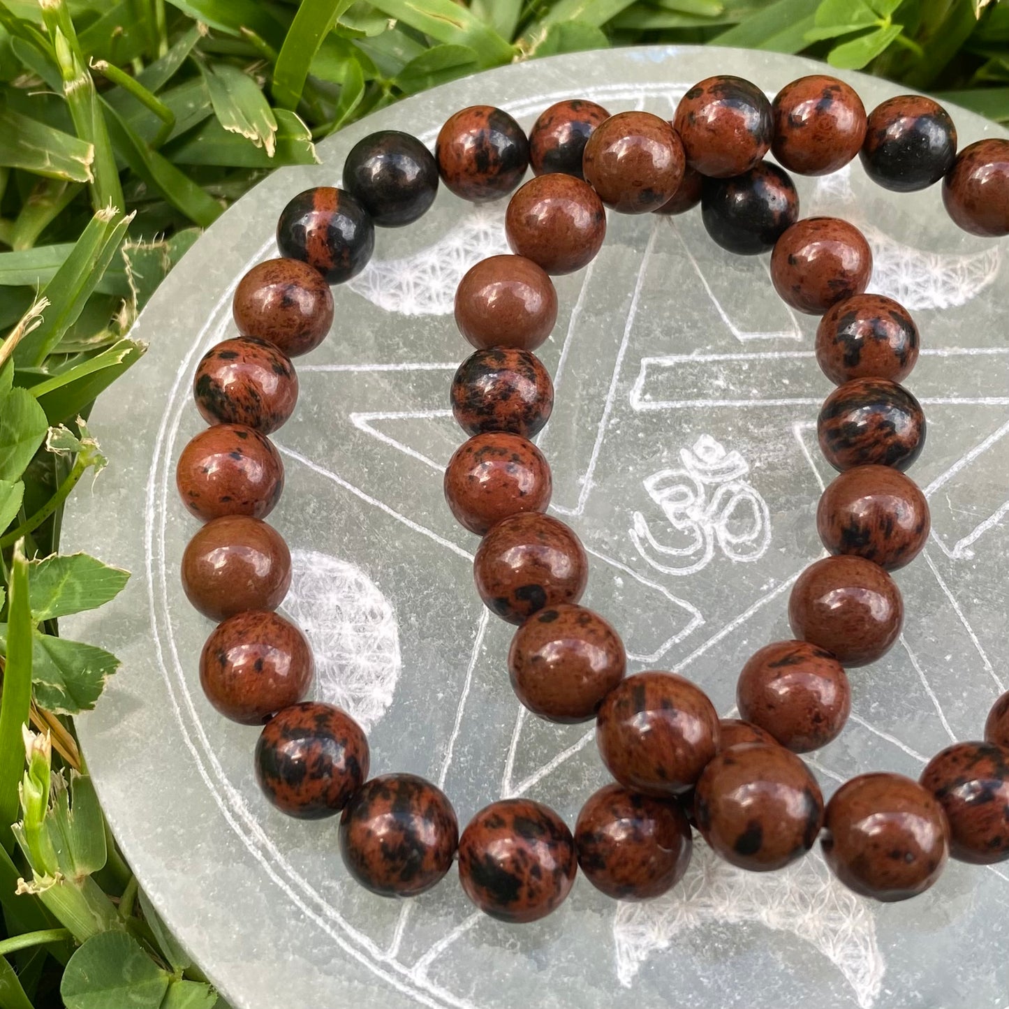 Mahogany Obsidian Gemstone Bracelet